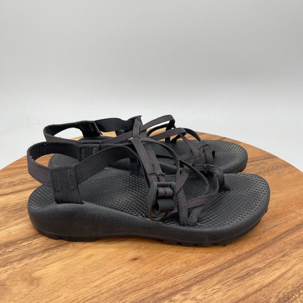 Vibram Chaco Sandals Womens Size 9 Black Adjustable Straps Casual Hiking Shoes